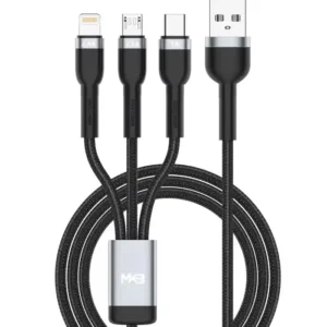 1 meter Cable Fast Charger Cord 3 in 1
