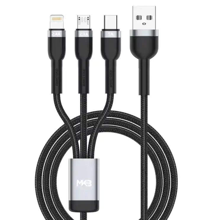 1 meter Cable Fast Charger Cord 3 in 1