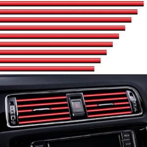 10 pcs set 20 cm Pipe Car AC Vent Blade Strip
