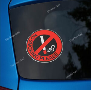 1Pcs Car No Smoking Stickers