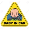 1pcs (D) Baby In Car Sticker 350 TK