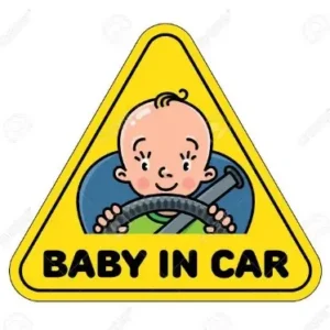 1pcs (D) Baby In Car Sticker 350 TK