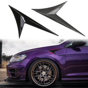 2pcs Car Fender Side Arrow Flow Vent Decoration Sticker Trim Cover