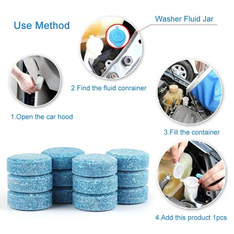 4 Set 6 pcs Set Combo Car Windshied Washer Washing Tablet