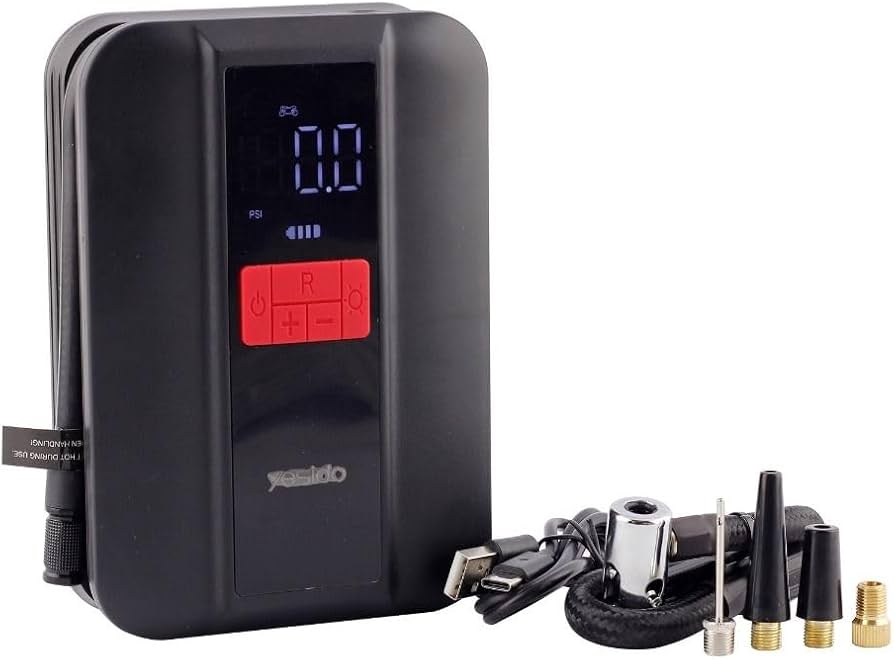 Yesido VC04 Car Portable Air Pump  Inflator Pump Wireless, Multifunctional Air Pump – 150PSI 4000mAh