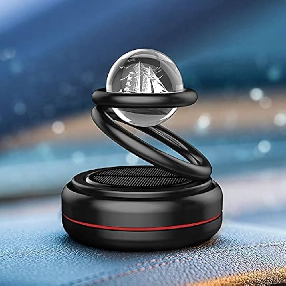 Car Ring Ball Solar Perfume