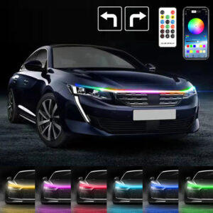 RGB Flowing Styling Car Hood Light LED Strip light - Remote And App Controlled