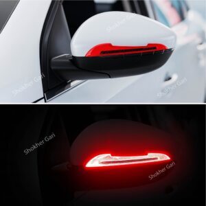 1 Pair Car Rearview Mirror Reflective Sticker