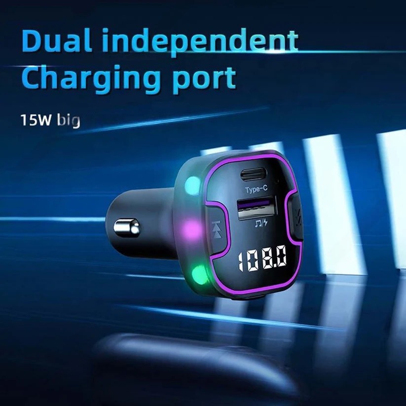 Car FM Transmitter Modulator USB 3.1A Type Car Charger Music MP3 Player Audio Receiver Bluetooth Handsfree Car Kit