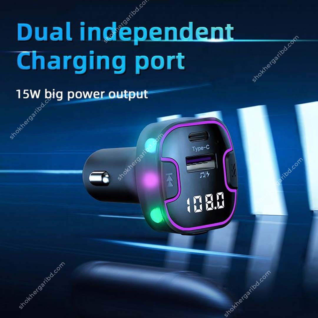 Car FM Transmitter Modulator USB 3.1A Type Car Charger Music MP3 Player Audio Receiver Bluetooth Handsfree Car Kit