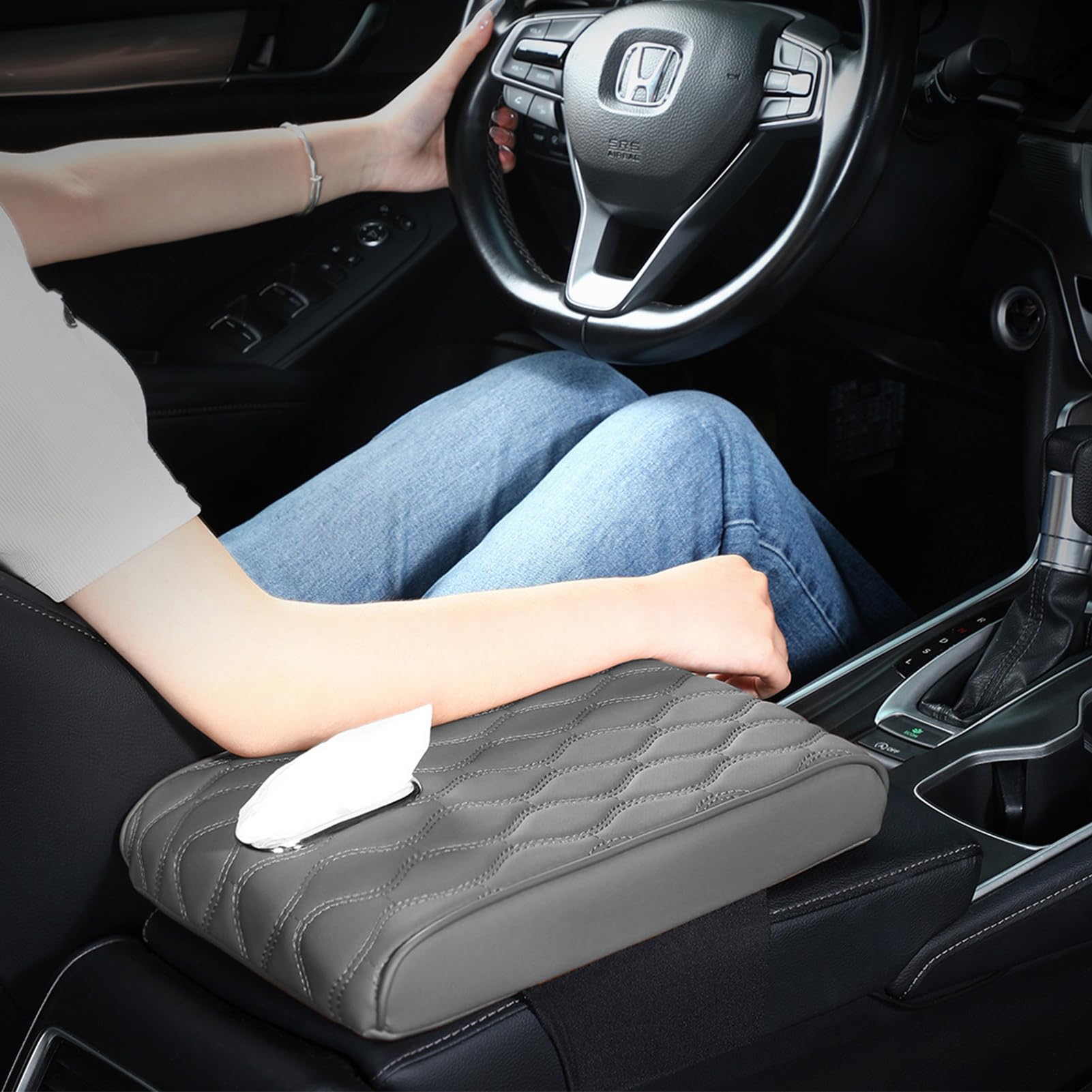 Car Arm support with Tissue Box