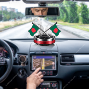 Bangladesh Car Flag Auto Rotating Solar air Freshener