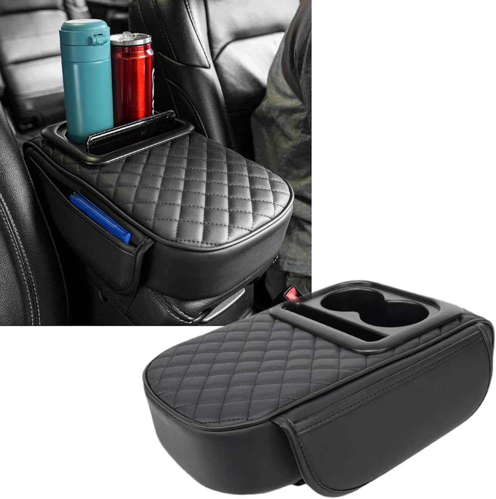 Armrest Cushion With 2 Cup Holder