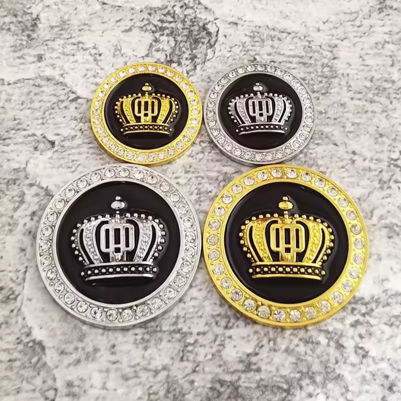 Crown Stone 3D Sticker for Car 1color 2pcs Set