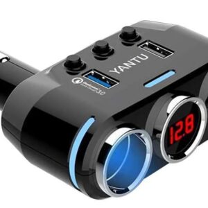 Car Socket Power Adapter with Real Time Display