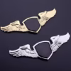 Golden metal car Logo Premium stickers