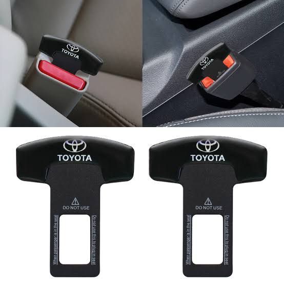 Car Seat Belt Alarm Stopper Clip 02 2pcs set