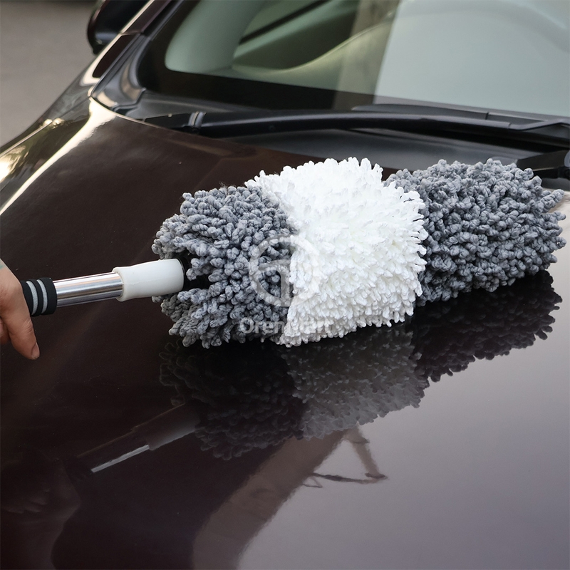 Car 2 Colour Microfiber Round Duster Super Soft / Dust Cleaner