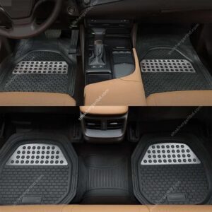 Car Universal Foil Style Floor Mat 5Pcs Set