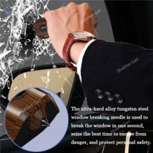 1pcs Window Breaker & Temporary Car Parking Number