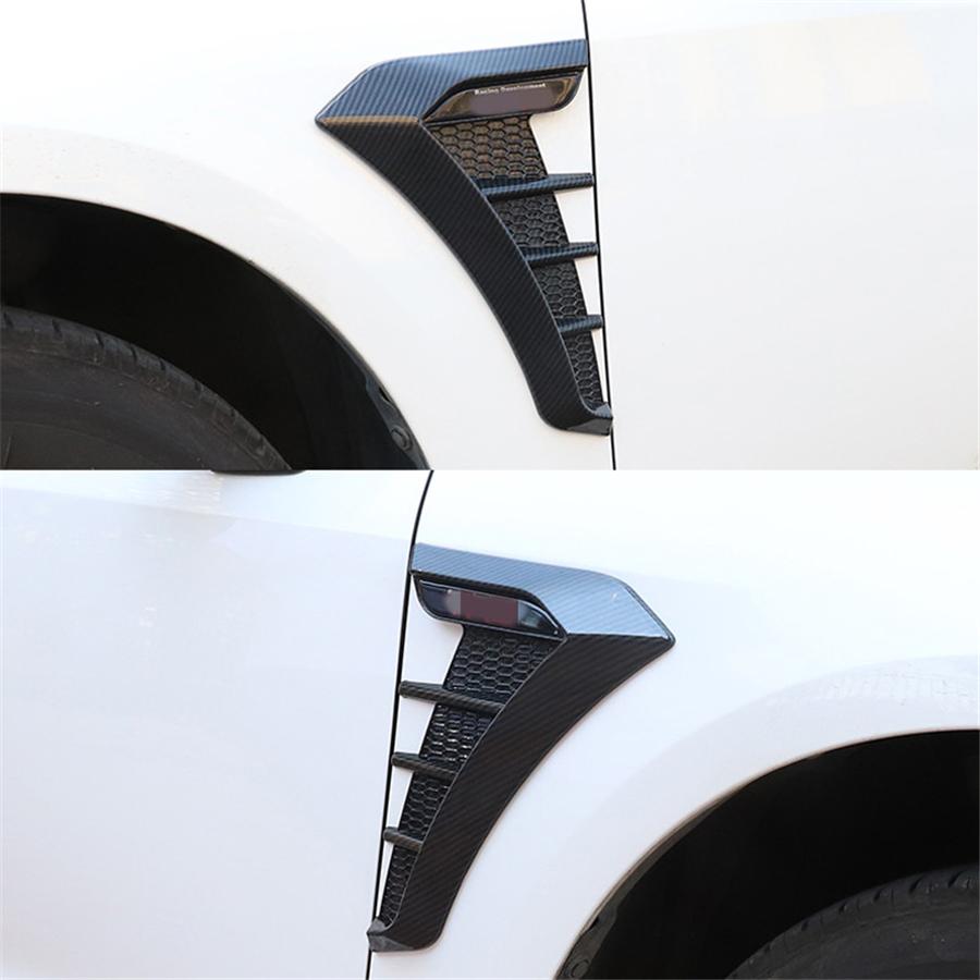 2x Carbon Fiber Look Car Side Fender