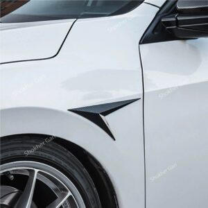 2pcs Car Fender Side Arrow Flow Vent Decoration Sticker Trim Cover