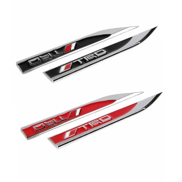 TRD CHROME CARBON FENDER Badge