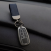 Silver TPU remote cover Keyring for Toyota Chr, Prius, Corolla Cross etc