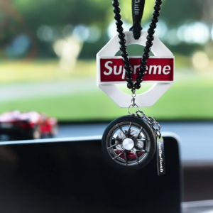 Wheel Car Mirror Rearview Hanging Chain