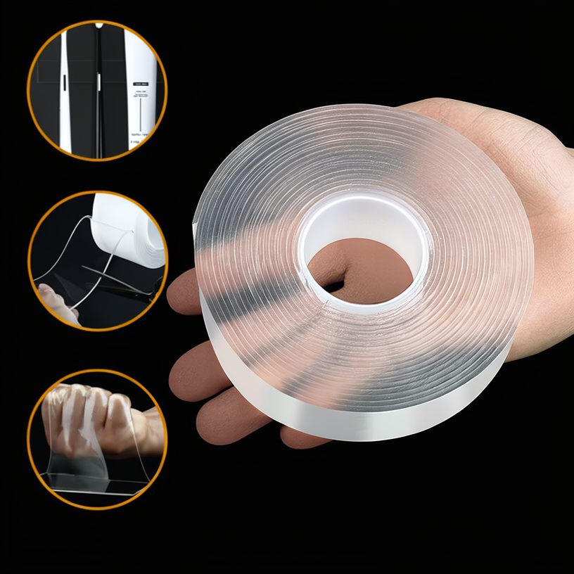 Nano Tape Transparent Reusable Double Sided Adhesive 2cm 3 meter