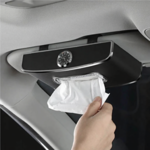 Alternative view of Multi-function Car Clock Tissue Box Cover Rectangular